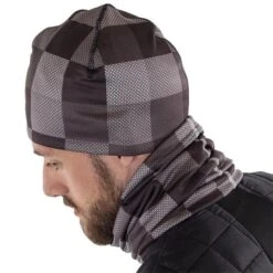 Galvin Green Gents Deacon Insula Hat Black Sharkskin -Golf Fashion-Galvin Green G1255003 3 L