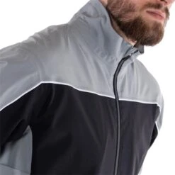 Galvin Green Gents Ace GORE-TEX® Jacket Black - Sharkskin - White -Golf Fashion-Galvin Green P G1104GGGENTSACEGTXJACKETBLACKSHARKSKINWHITE 2 L