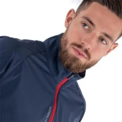 Galvin Green Gents Lucas 1/2 Zip Top Navy - White - Red -Golf Fashion-Galvin Green P G1131GGGENTSLUCASHALFZIPTOPNAVYWHITERED 3 L