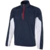 Galvin Green Gents Lucas 1/2 Zip Top Navy - White - Red