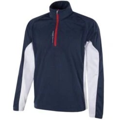 Galvin Green Gents Lucas 1/2 Zip Top Navy - White - Red