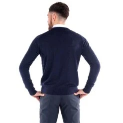 Galvin Green Gents Carl Sweater Navy Melange 10 Galvin Green Gents Carl Sweater Navy Melange -Golf Fashion-Galvin Green P G1155GALVINGREENSWEATERNAVYMELANGEGENTS 3 L