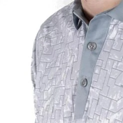 Galvin Green Gents Morris Ventil Shirt White - Cool Grey -Golf Fashion-Galvin Green P G1162GGGENTSMORRISVENTILSHIRTWHITECOOLGREY 2 L