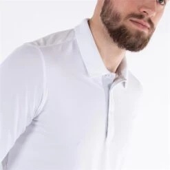 Galvin Green Gents Marwin V8+ Long Sleeve Shirt White -Golf Fashion-Galvin Green P G1181GGGENTSMARWINV8PLUSLSSHIRTWHITE 3 L