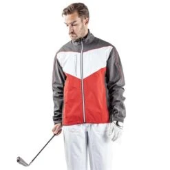 Galvin Green Gents Armstrong GORE-TEX Paclite® Jacket Iron Red - White (21) 10 Galvin Green Gents Armstrong GORE-TEX Paclite® Jacket Iron Red - White (21) -Golf Fashion-Galvin Green P G1202GALVINGREENJACKETIRONREDWHITE21GENTS 2 L