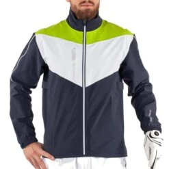 Galvin Green Gents Armstrong GORE-TEX Paclite Jacket Navy - White - Lime 10 Galvin Green Gents Armstrong GORE-TEX Paclite Jacket Navy - White - Lime -Golf Fashion-Galvin Green P G1202GGGENTSARMSTRONGGTXPACLITEJKTNAVYWHITELIME 2 L
