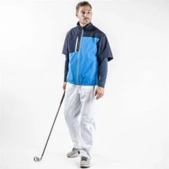 Galvin Green Gents Axl Paclite Jacket Blue - Navy - White (63) 12 Galvin Green Gents Axl Paclite Jacket Blue - Navy - White (63) -Golf Fashion-Galvin Green P G1207GALVINGREENJACKETBLUENAVYWHITE63GENTS 4 L