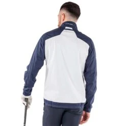 Galvin Green Gents Lyle Jacket White - Navy (13) -Golf Fashion-Galvin Green P G1221GALVINGREENWHITENAVYGENTS 3 L