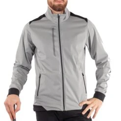 Galvin Green Gents Lyle Jacket Sharkskin - Black -Golf Fashion-Galvin Green P G1221GGGENTSLYLEJACKETSHARKSKINBLACK 2 L