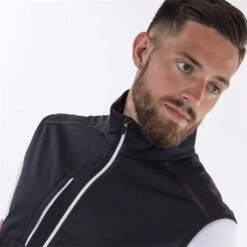 Galvin Green Gents Lion Bodywarmer Black -Golf Fashion-Galvin Green P G1224GALVINGREENBODYWARMERBLACKGENTS 5 L