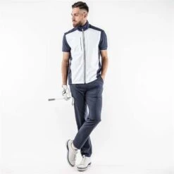 Galvin Green Gents Lion Bodywarmer White - Navy (13) 12 Galvin Green Gents Lion Bodywarmer White - Navy (13) -Golf Fashion-Galvin Green P G1224GALVINGREENBODYWARMERWHITENAVY13GENTS 4 L
