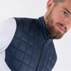 Galvin Green Gents Damian Insula Jacket White - Navy -Golf Fashion-Galvin Green P G1241GGGENTSDAMIANINSULAJKTWHITENAVY 3 L