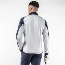 Galvin Green Gents Daxton ½ Zip Insula Top Navy - Cool Grey - White (37) -Golf Fashion-Galvin Green P G1242GALVINGREENTOPNAVYCOOLGREYWHITE37GENTS 3 L
