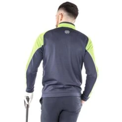 Galvin Green Gents Daxton ½ Zip Insula Top Navy - Lime - White (38) -Golf Fashion-Galvin Green P G1242GALVINGREENTOPNAVYLIMEWHITE38GENTS 3 L