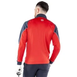 Galvin Green Gents Daxton ½ Zip Insula Top Red - Navy - White (02) -Golf Fashion-Galvin Green P G1242GALVINGREENTOPREDNAVYWHITE02GENTS 3 L