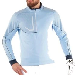Galvin Green Gents Daxton ½ Zip Insula Top Bluebell - Navy - White -Golf Fashion-Galvin Green P G1242GGGENTSDAXTONHALFZIPINSULATOPBLUENAVYWHITE 2 L