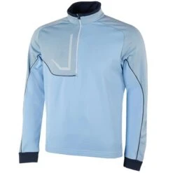Galvin Green Gents Daxton ½ Zip Insula Top Bluebell - Navy - White