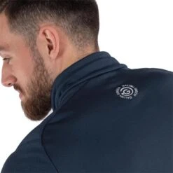 Galvin Green Gents Daxton ½ Zip Insula Top Navy - Ensign Blue - White -Golf Fashion-Galvin Green P G1242GGGENTSDAXTONHALFZIPINSULATOPNAVYENBLUEWHT 4 L