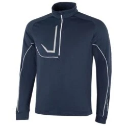 Galvin Green Gents Daxton ½ Zip Insula Top Navy - Ensign Blue - White