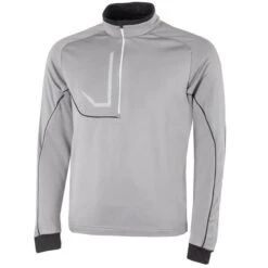 Galvin Green Gents Daxton ½ Zip Insula Top Sharkskin - Black - White