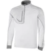 Galvin Green Gents Daxton ½ Zip Insula Top White - Cool Grey - Sharkskin -Golf Fashion-Galvin Green P G1242GGGENTSDAXTONHALFZIPINSULATOPWHITEGREYSHARK L