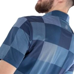 Galvin Green Gents Mac Ventil8+ Polo Shirt Navy - Bluebell -Golf Fashion-Galvin Green P G1260GALVINGREENSHIRTNAVYBLUEBELLGENTS 4 L