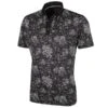 Galvin Green Gents Maddox Ventil8+ Polo Shirt Black - Sharkskin -Golf Fashion-Galvin Green P G1261GALVINGREENSHIRTBLACKSHARKSKINGENTS L