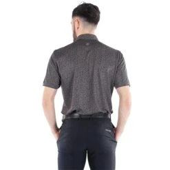 Galvin Green Gents Marco Ventil8+ Polo Shirt Black -Golf Fashion-Galvin Green P G1264GALVINGREENSHIRTBLACKGENTS 3 L