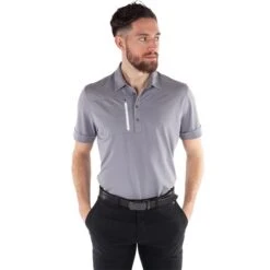 Galvin Green Gents Morton Ventil8+ Polo Shirt Sharkskin - White 9 Galvin Green Gents Morton Ventil8+ Polo Shirt Sharkskin - White -Golf Fashion-Galvin Green P G1265GALVINGREENSHIRTSHARKSKINWHITEGENTS 2 L