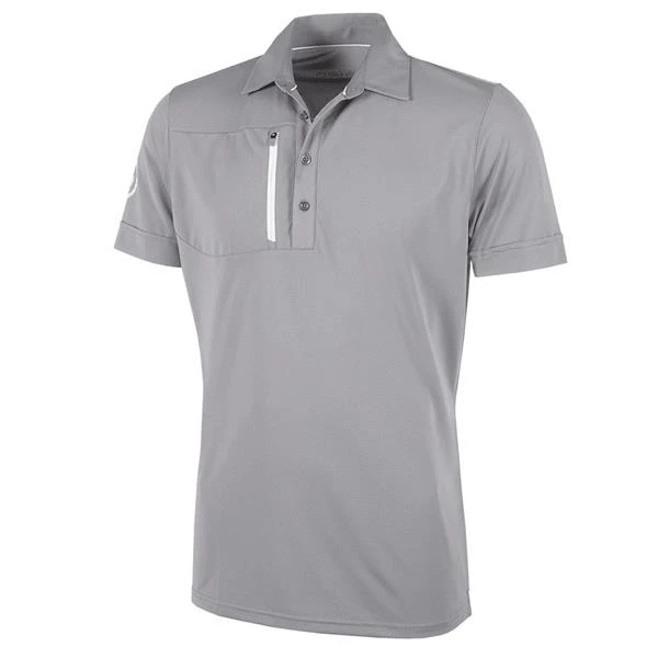 Galvin Green Gents Morton Ventil8+ Polo Shirt Sharkskin - White 3 Galvin Green Gents Morton Ventil8+ Polo Shirt Sharkskin - White