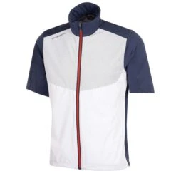 Galvin Green Gents Livingston Short Sleeve Jacket White - Navy - Orange (13)