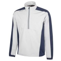 Galvin Green Gents Lawrence ½ Zip WindTop Cool Grey - Navy - White (73)