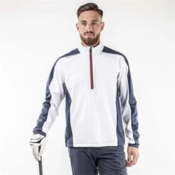 Galvin Green Gents Lawrence ½ Zip WindTop White - Navy - Orange (13) 10 Galvin Green Gents Lawrence ½ Zip WindTop White - Navy - Orange (13) -Golf Fashion-Galvin Green P G1323GALVINGREENTOPWHITENAVYORANGE13GENTS 5 L