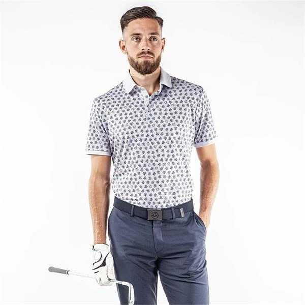 Galvin Green Gents Murphy Polo Shirt Cool Grey - Navy (73) 5 Galvin Green Gents Murphy Polo Shirt Cool Grey - Navy (73) - Image 3