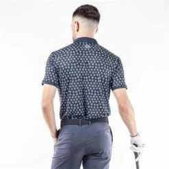 Galvin Green Gents Murphy Polo Shirt Navy - Blue (36) -Golf Fashion-Galvin Green P G1371GALVINGREENSHIRTNAVYBLUE36GENTS 3 L