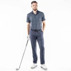 Galvin Green Gents Murphy Polo Shirt Navy - Blue (36) -Golf Fashion-Galvin Green P G1371GALVINGREENSHIRTNAVYBLUE36GENTS 4 L