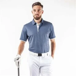 Galvin Green Gents Mark Polo Shirt Ensign Blue - Navy (31) 10 Galvin Green Gents Mark Polo Shirt Ensign Blue - Navy (31) -Golf Fashion-Galvin Green P G1374GALVINGREENSHIRTENSIGNBLUENAVY31GENTS 2 L