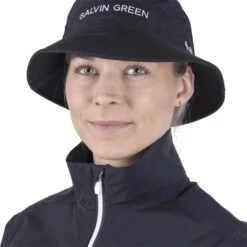 Galvin Green Ladies Aila Paclite Jacket Black - White -Golf Fashion-Galvin Green P G2103GGLADIESAILAPACLITEJKTBLACKWHITE 2 L