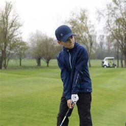 Galvin Green Junior - Boys Rob Insula ½ Zip Top Midnight Blue - White (31) -Golf Fashion-Galvin Green P G7786GALVINGREENTOPBLUEWHITEBOYS 2 L