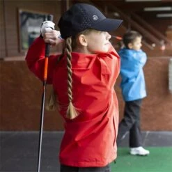 Galvin Green Junior River Waterproof GORE-TEX Paclite Jacket Red - Black -Golf Fashion-Galvin Green P G7914GALVINGREENJACKETREDBLACKJUNIOR 2 L