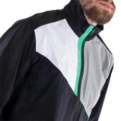 Galvin Green Gents Apollo GORE-TEX Paclite Jacket Black - White - Sharkskin - Green -Golf Fashion-Galvin Green P G7915GGGENTSAPOLLOGTXPLJKTBLACKWHITESHARKGREEN 4 L