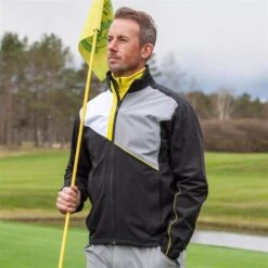 Galvin Green Gents Apollo GORE-TEX Paclite Jacket Black - White - Sharkskin Yellow -Golf Fashion-Galvin Green P G7915GGGENTSAPOLLOGTXPLJKTBLACKWHITESHARKSKINYEL 3 L