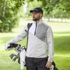Galvin Green Gents Apollo GORE-TEX Paclite Jacket Cool Grey - White - Sharkskin -Golf Fashion-Galvin Green P G7915GGGENTSAPOLLOGTXPLJKTCOOLGRETWHITESHARKSKIN 3 L