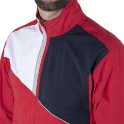 Galvin Green Gents Apollo GORE-TEX Paclite Jacket Red - White - Navy Cool -Golf Fashion-Galvin Green P G7915GGGENTSAPOLLOGTXPLJKTREDWHITENAVYCOOL 2 L