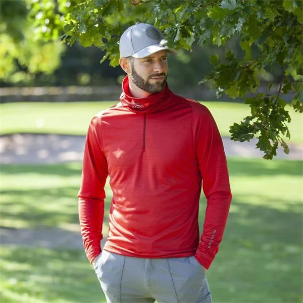 Galvin Green Gents Dixon 1/4 Zip Insula Lite Red 6 Galvin Green Gents Dixon 1/4 Zip Insula Lite Red - Image 4