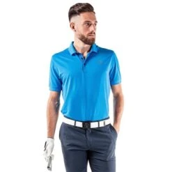 Galvin Green Gents Max Tour Shirt Blue (66) -Golf Fashion-Galvin Green P S1177GALVINGREENSHIRTBLUE66GENTS 2 L